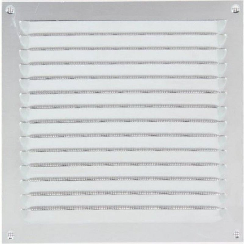 Grille à persienne 436 RENSON 500 x 500 mm - anodisé argent - 45005001