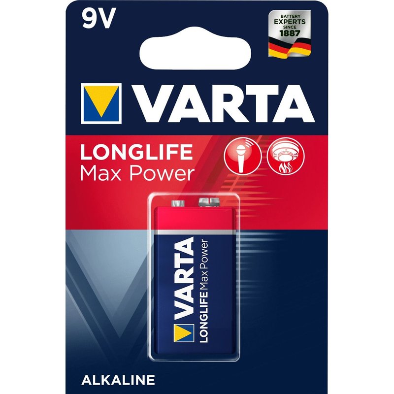 Varta Max Tech - Batterie 9V - Alcaline