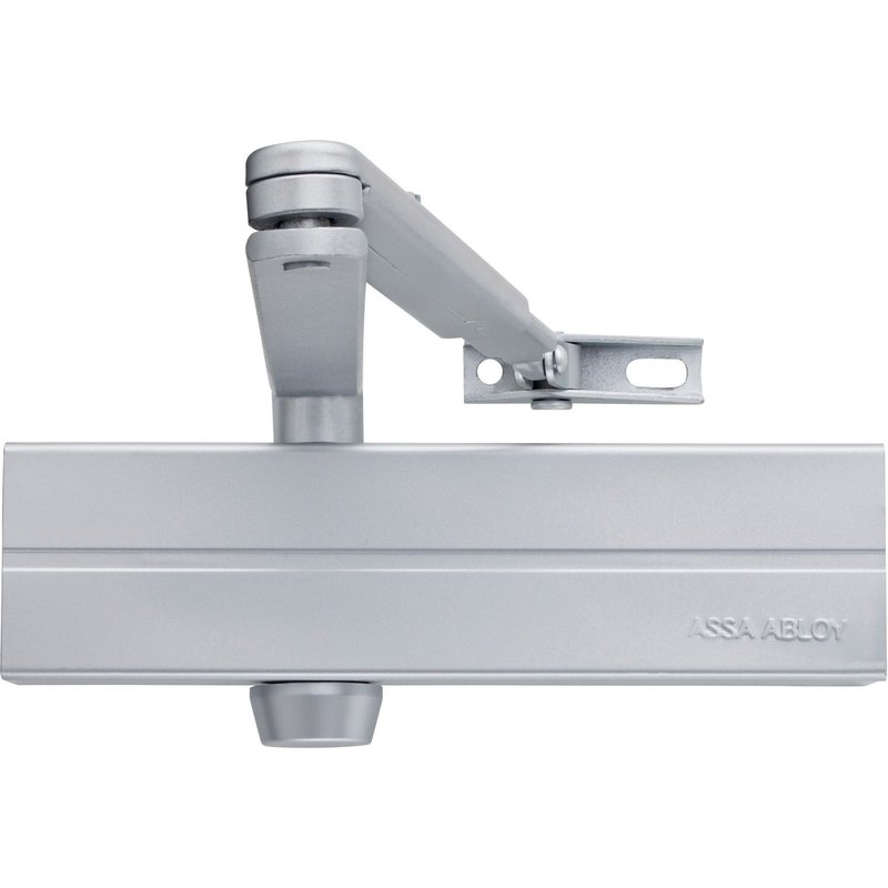 Ferme-porte à bras compas - freinage à l'ouverture - argent - DC 140 VACHETTE