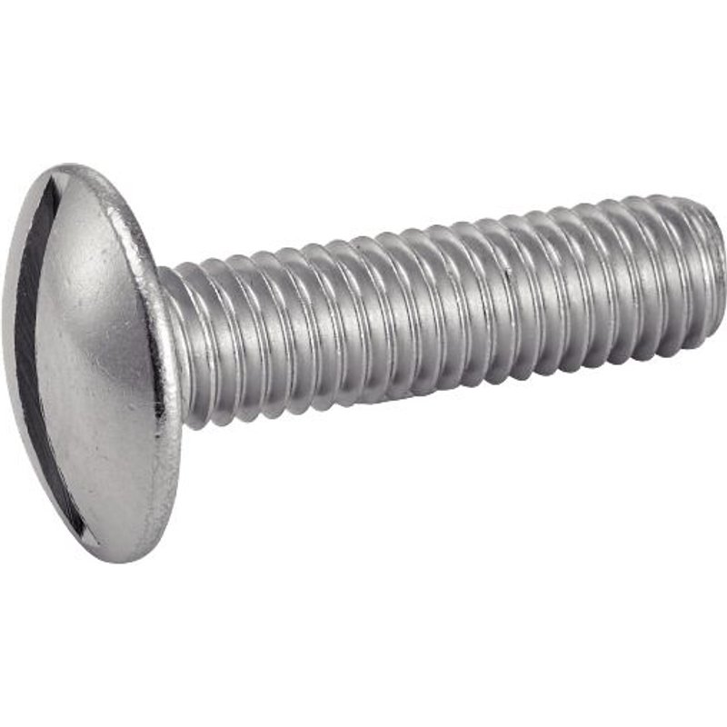 Vis métaux poêlier - tête ronde fendue - inox A2 - 6x25 mm - 200 pièces ACTON