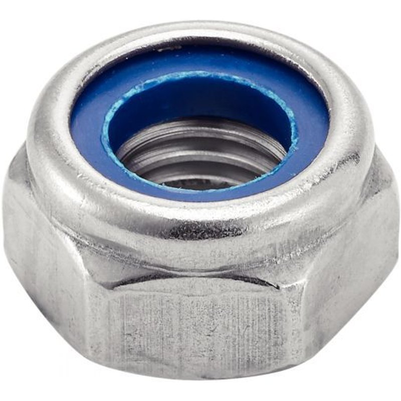 Écrous de sécurité hexagonaux - inox A2 - diamètre 8mm - 200 pièces ACTON