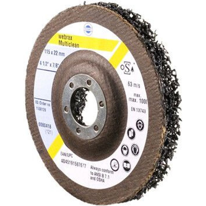 Disque WEBRAX MULTICLEAN sur plateau fibre 125 mm - HERMES - 6098486