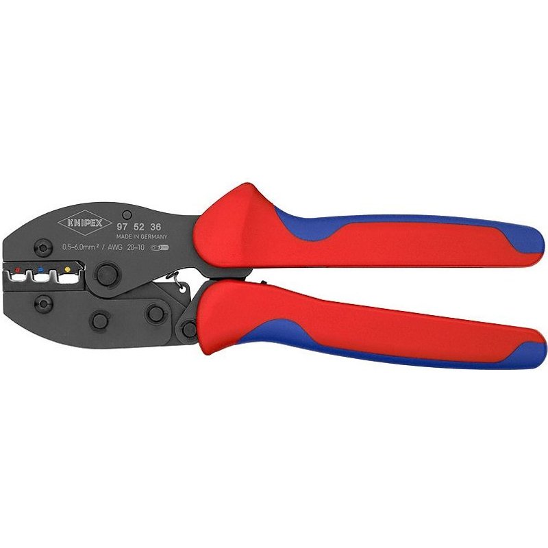 Pince automatique cosse ronde et connecteurs isolés de 0.5 à 6 mm² Knipex