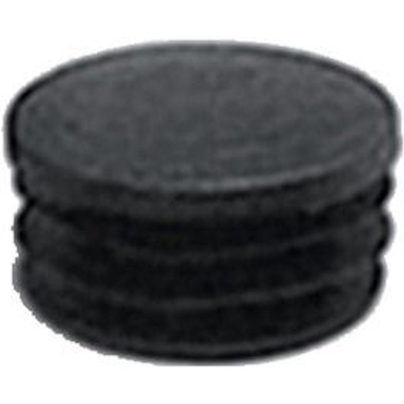 Embout interieur rond plastique 50mm noir - FORTAPS - 20-50