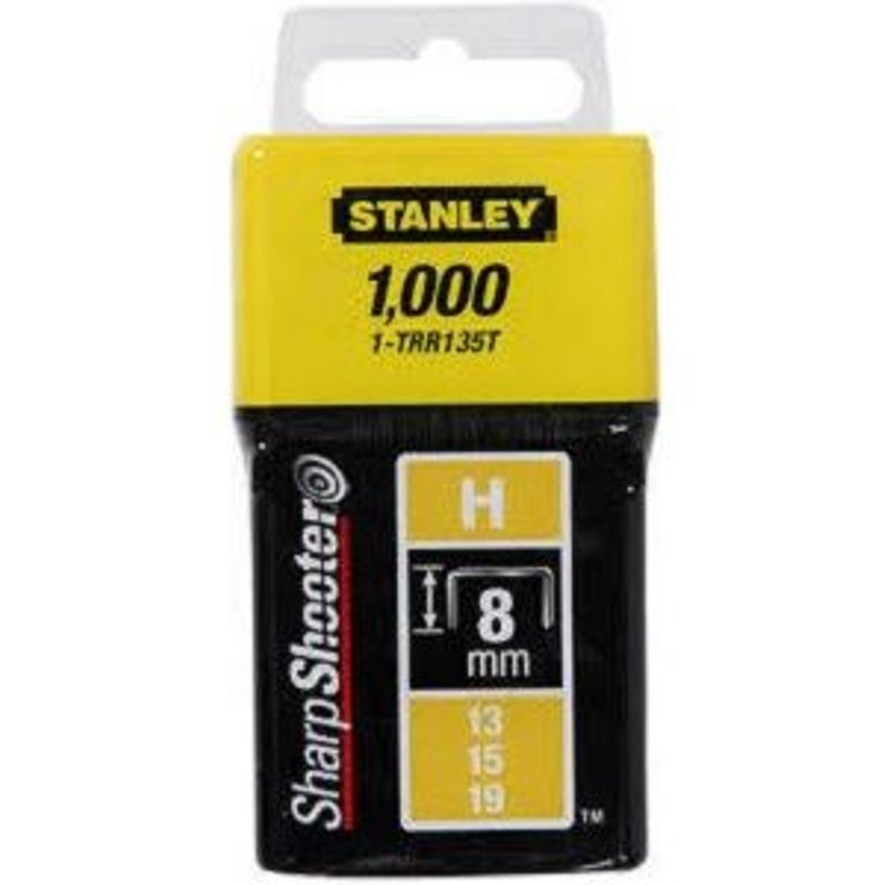 Agrafes 6mm Type H - 1000 Pieces Stanley - 3253561060243