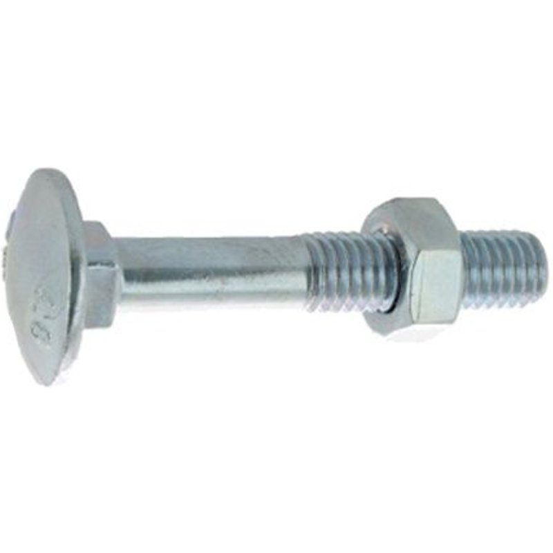 Boulon pour bois à tête ronde collet carré Japy classe 4.8 DIN 603/555 10X180 boîte de 25 - ULTIMA - 80410180