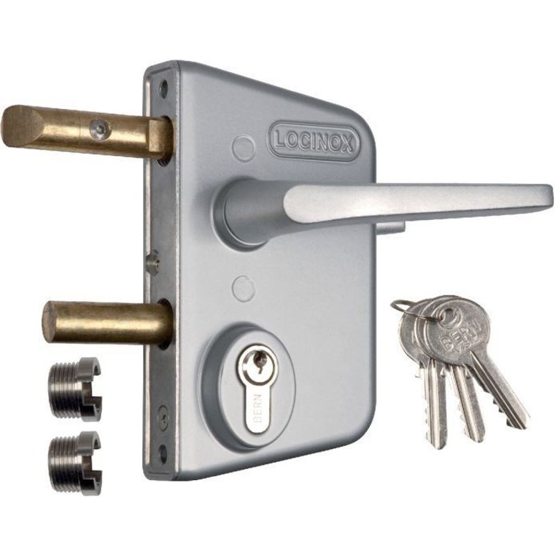 SERRURE LOCINOX AVEC CYLINDRE LCKX40 POUR PROFIL CARRE 40 - 50 - 60MM