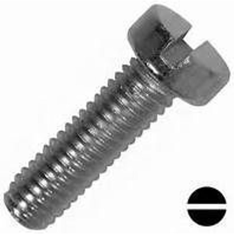 Vis à métaux tête cylindrique fendue acier zingué 4.8 DIN 84 5X8 boîte de 500 - GFD - 512086