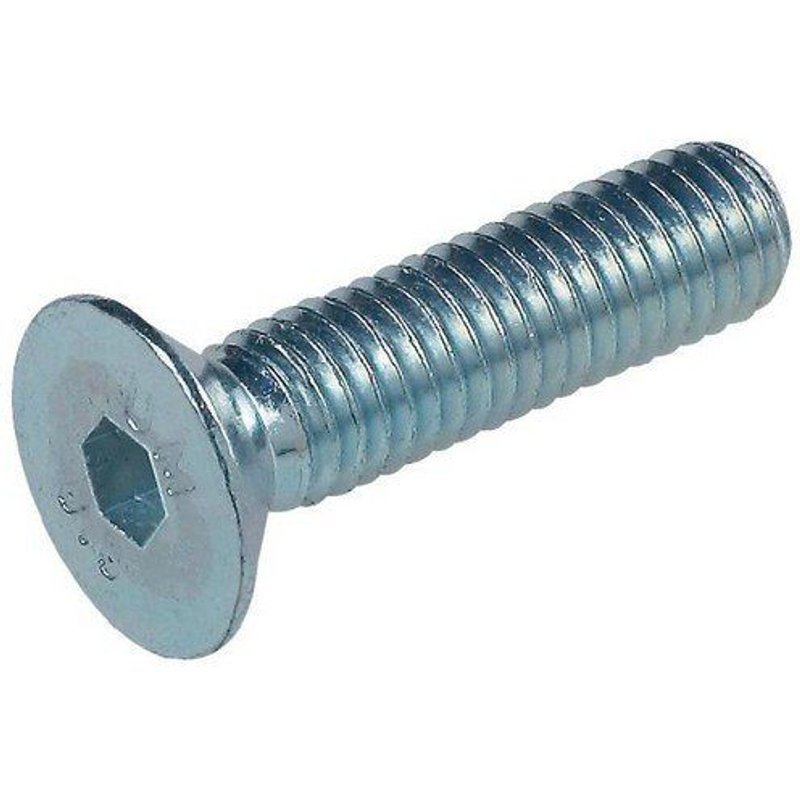 Vis Ă mĂ©taux tĂȘte fraisĂ©e hexagonale creuse classe 10.9 DIN 7991 zinguĂ©e 5X20 boĂźte de 200 - FHC5X20ZING