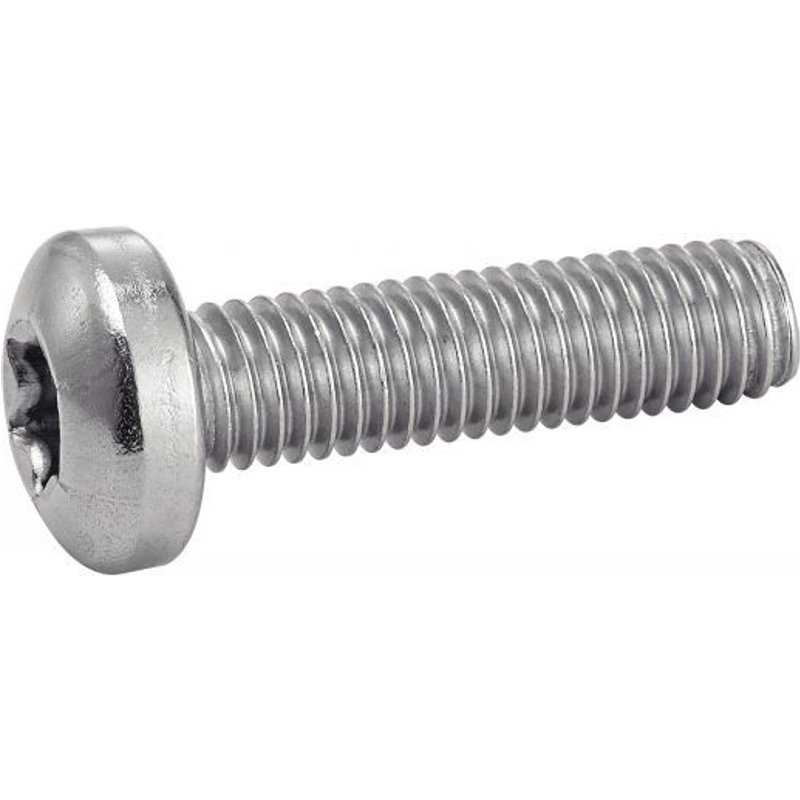Vis Ă mĂ©taux tĂȘte cylindrique bombĂ©e torx inox A2 ISO 14583 6X30 boĂźte de 200 - ACTON - 622316X30