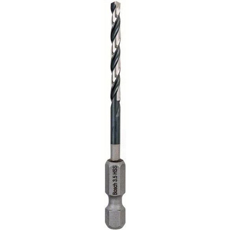 Bosch Foret hélicoïdal HSS à queue six pans 3,5 mm 3.5 x 39 x 79 mm - 2608577051