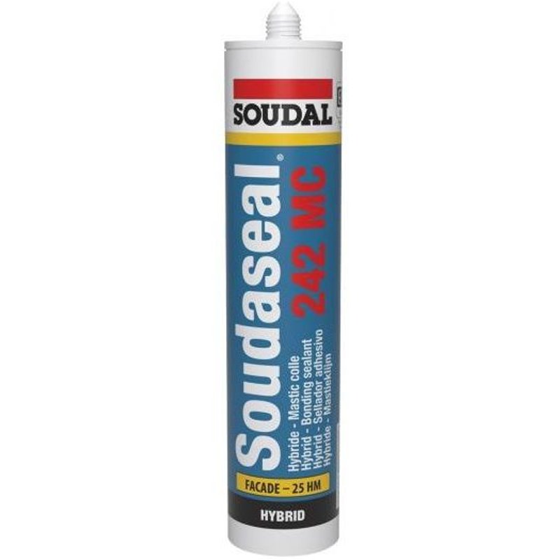 Mastic-colle - hybride SMX - 12x290 ml - blanc - Soudaseal 242 MC SOUDAL