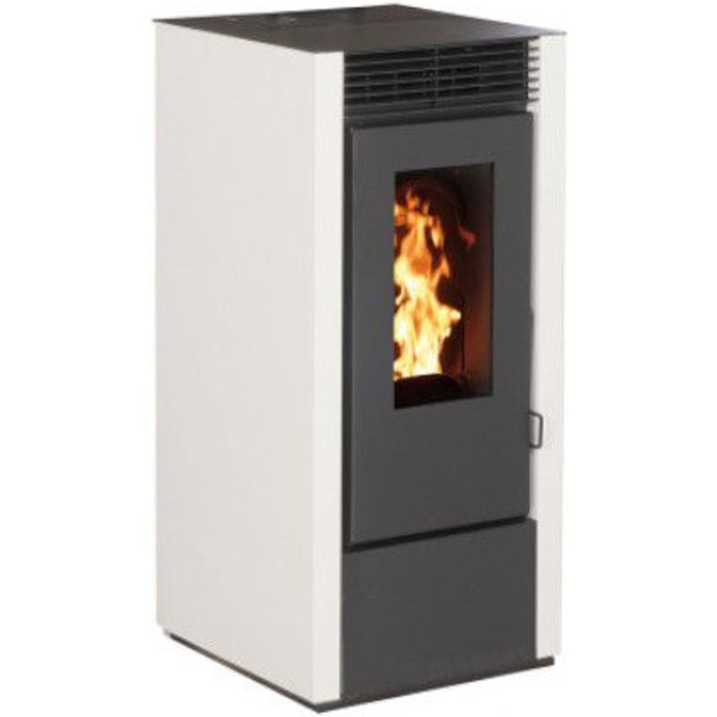 Poêle à granules MARINA 11KW Etanche - Blanc
