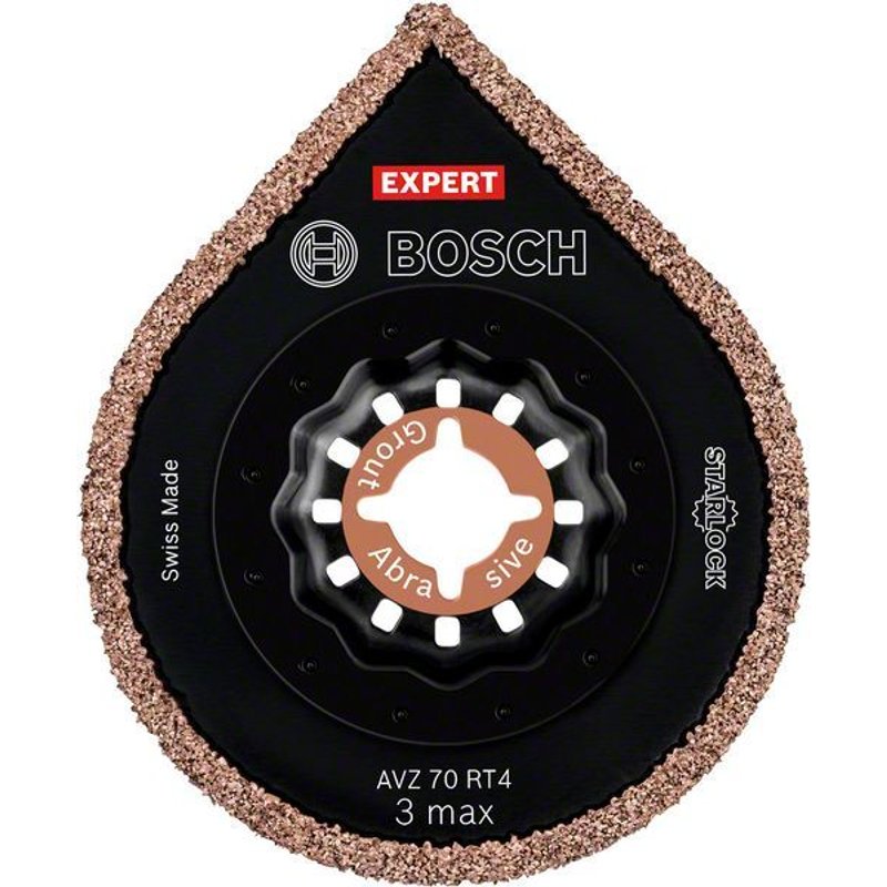 Bosch Enlève-mortier pour outil multifonctions EXPERT 3 max AVZ 70 RT4 70 mm 10 pces - 2608900042