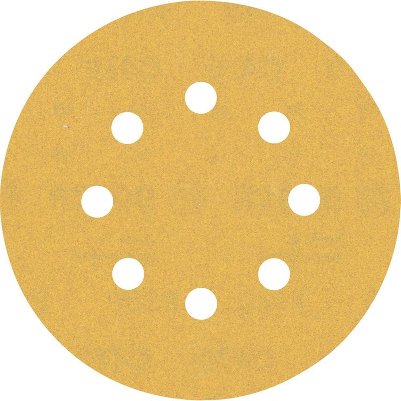 Bosch 2608900808 - EXPERT Abrasif C470 Best for Wood and Paint, diamètre 125 mm, grain 180, 8 trous, 5x