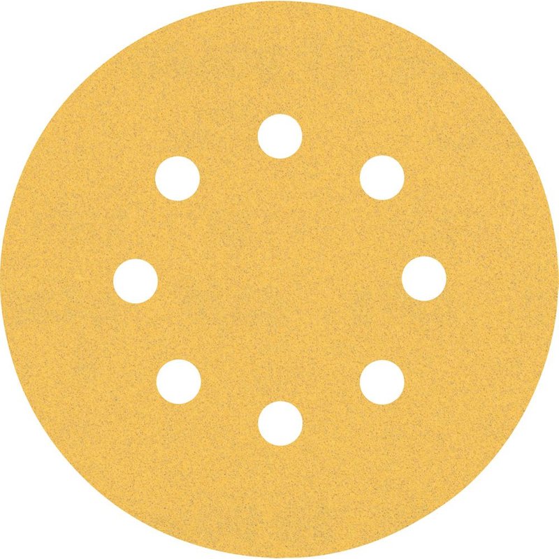 Bosch 2608900807 - EXPERT Abrasif C470 Best for Wood and Paint, diamètre 125 mm, grain 120, 8 trous, 5x