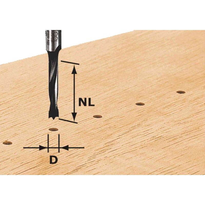 Festool Foret pour chevilles HW S8 D5/30 Z - 491066