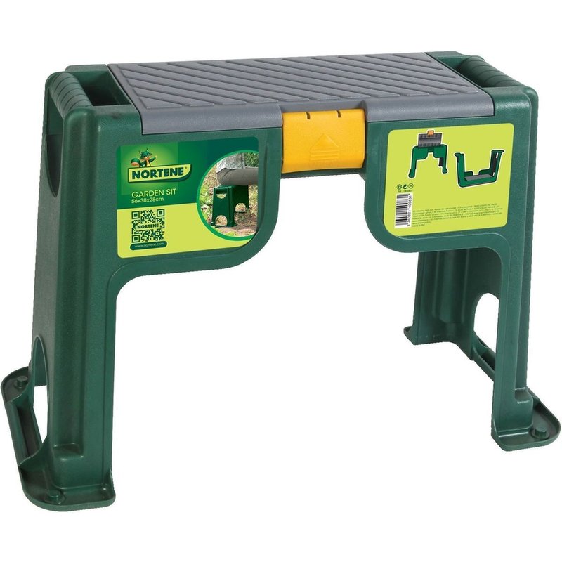 Banc de jardinage réversible ""Garden-Sit"" avec coussin + coffre de rangement
