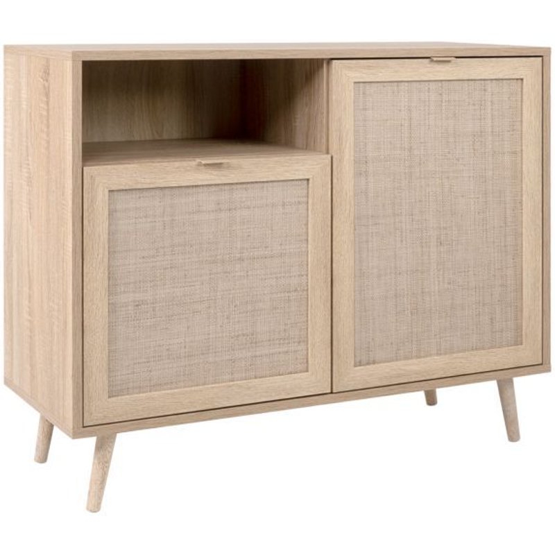 Finori Buffet Bali 01a ChĂȘne Sonoma Et Impression De Canne