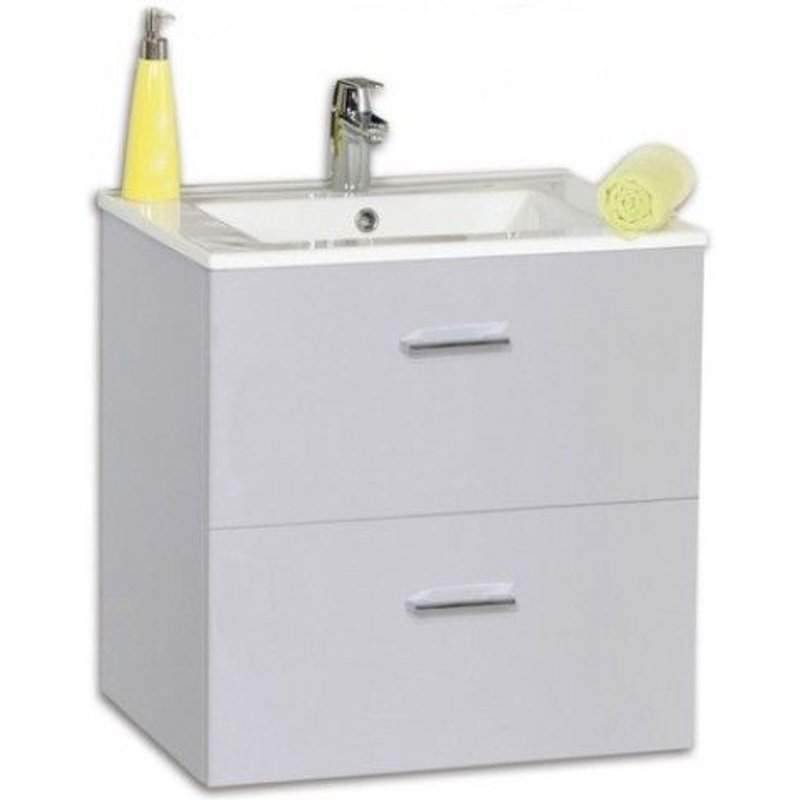 Meuble Sous Vasque 60 Cm Suspendu Angelo- 2 Tiroirs - Graphite Angelo Néova