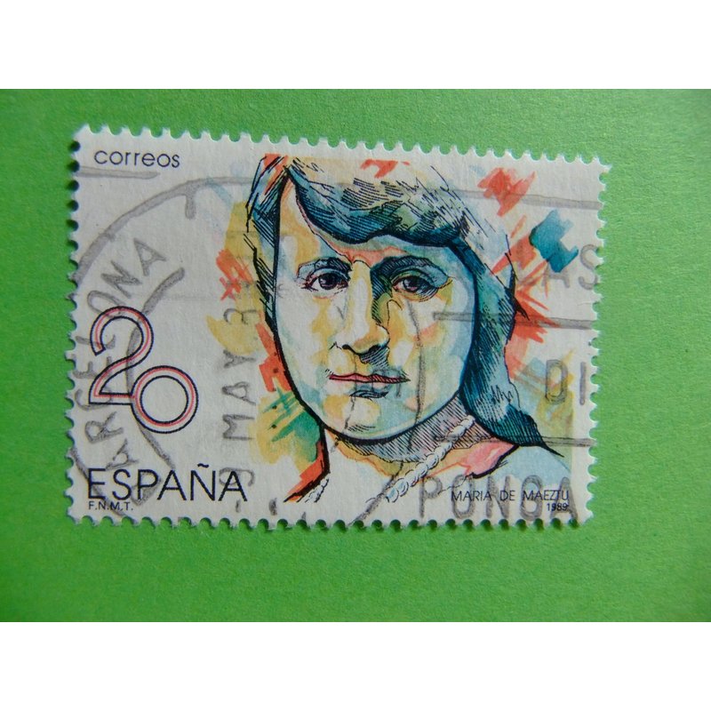31 Espagne 1990 / Femmes Célèbres Maria Maeztu / Edifil 2989 Fu Yvert 2605 Fu