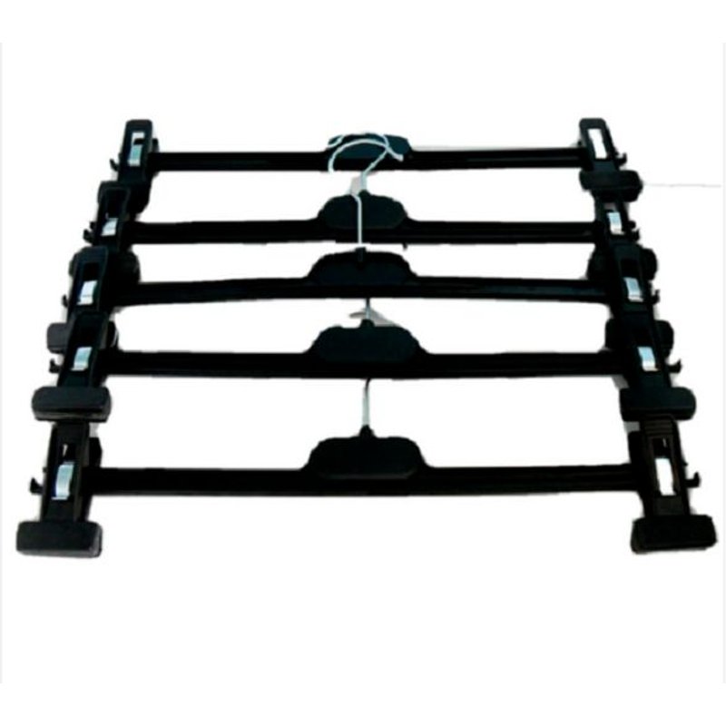 Lot De 5 Mini Cintres Jupe / Pantalon Noir Avec Pinces Réglables Anti-Dérapante Autre