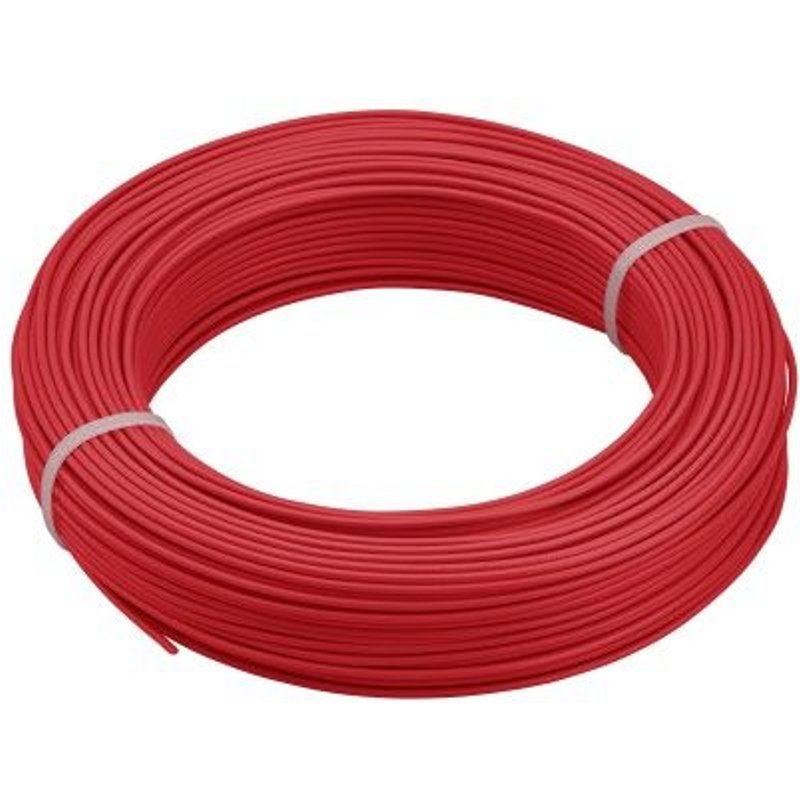 Câble rigide HO7V-U - 2,5 mm² - couronne de 100 m - rouge DEBFLEX