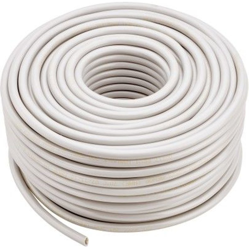Câble souple HO5VV-F 3G1.5 mm² - blanc - couronne de 50 m DEBFLEX