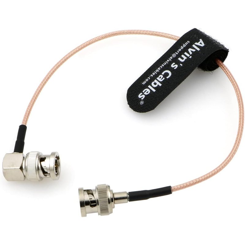 HD SDI BNC Câble Coaxial Angle Droit vers Droit 3G Câble BNC pour Caméras, Moniteurs, Enregistreurs et équipements vidéo 30CM12inches