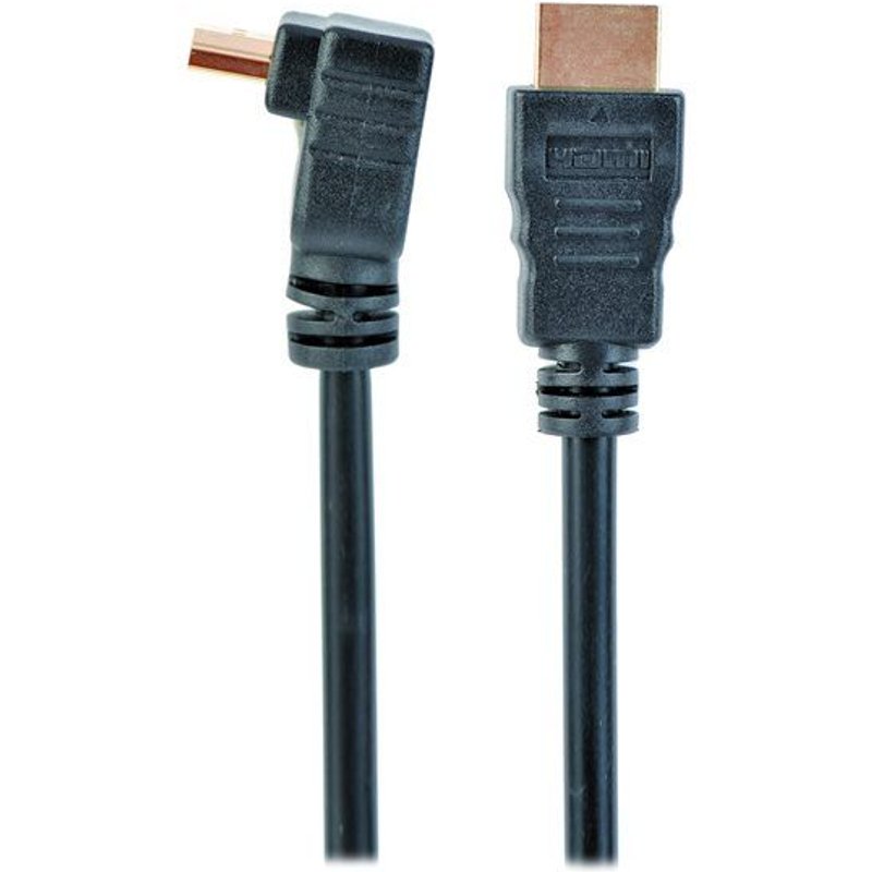 Gembird - Câble HDMI - HDMI mâle pour HDMI mâle - 1.8 m - noir - connecteur à 90 °