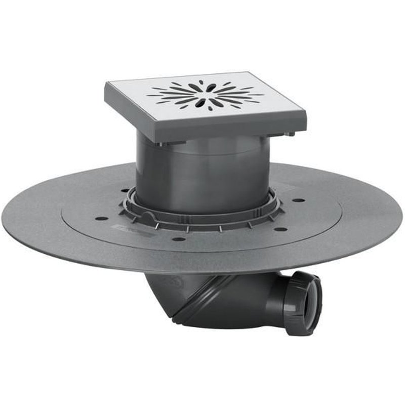 Carrés de plancher point wetroom drain de la douche souterraine 150mmx150mm en acier inoxydable