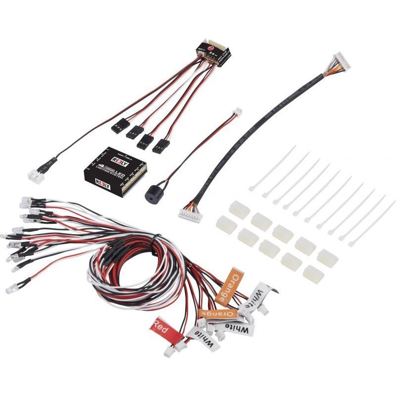 Reely Unité Déclairage Blanc, Orange, Rouge-Reely