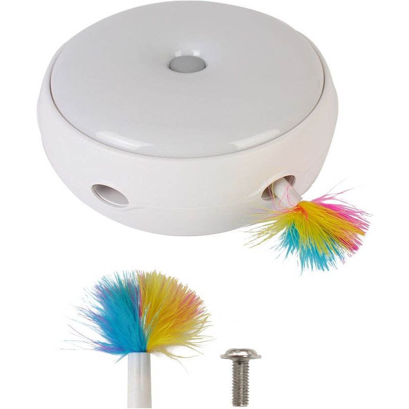 Plateau Tournant Intelligent Pour Chat, Bâton Intelligent, Balançoire Automatique, Fournitures Pour Animaux De Compagnie, Jouet Électrique Interactif En Plumes