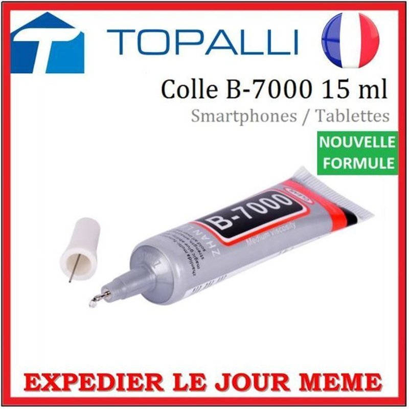 Colle professionnelle B7000 en tube de 15ml pour Smartphone et tablette