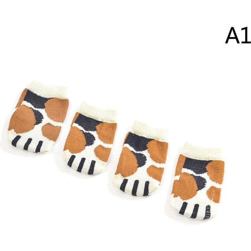 Couvre-Pieds De Table Ou De Chaise, 4 Pièces, Bande Dessinée, Protège-Jambes, Antidérapants, En Tricot, Pour Meubles, Maison