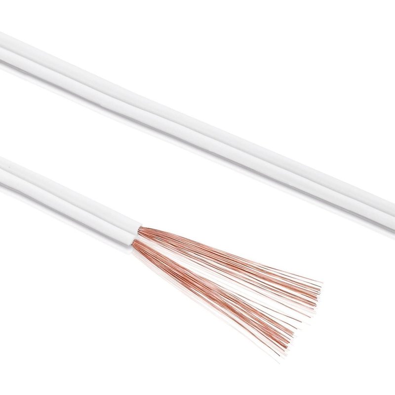MANAX Câble d'enceinte 2 x 1,5 mm² Blanc 30 m