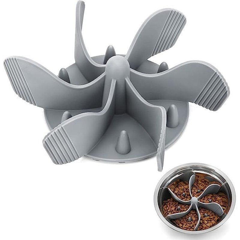 Gamelle Anti Glouton Chien, Accessoire Pour Manger Lente Pour Gloutons, Séparateur Pour Gamelle Céramique/Inoxydable/Verre, Insert Pour Bol Chien Grand Petit Taille Avec Fond Ventouse Stable, Fournitu