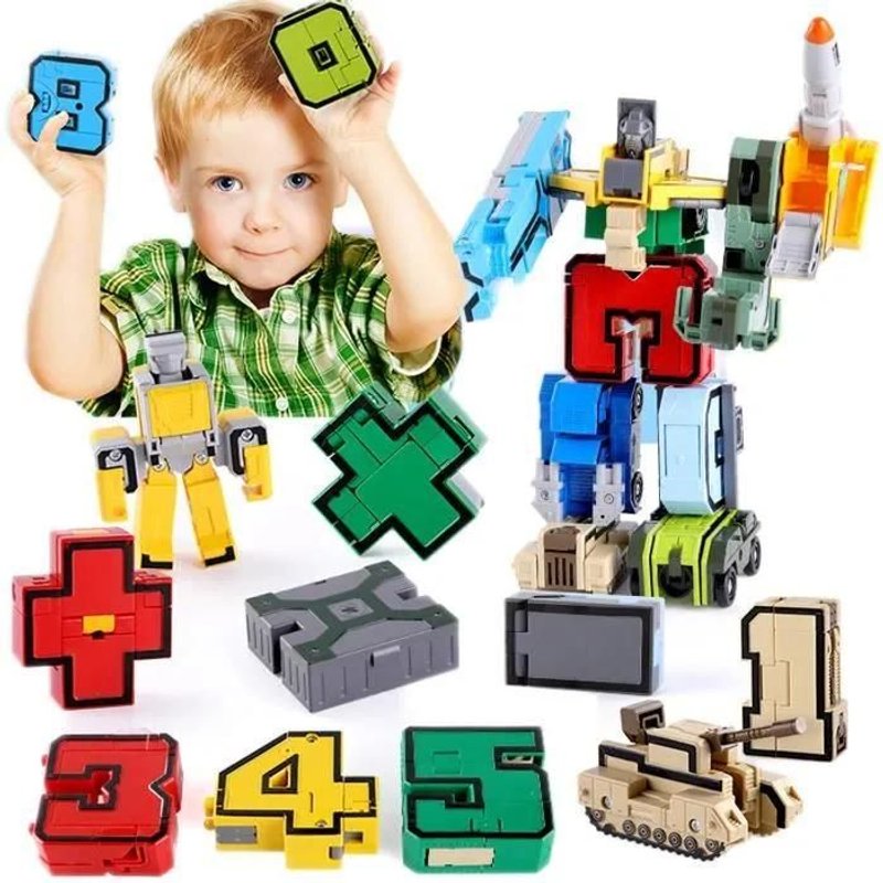 Jouets Robot de Montage et démontage, Assembler des Kits de Blocs de Construction Robot numérique,Cadeau dapprentissage éducatif