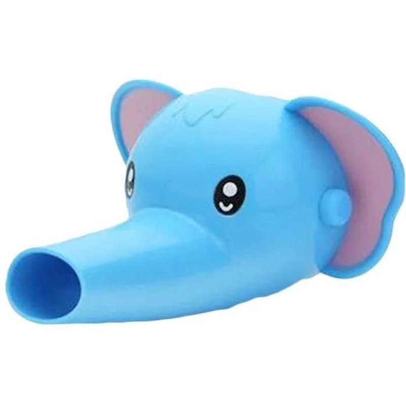 50pcs Extension De Robinet Extender Pour Enfant Bébé Se Laver Les Mains, Éléphant Bleu