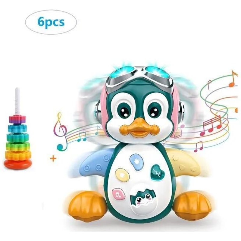 6pcs Jouets Musicaux Bébé - Kakoo - Jouets Musicaux Bébé - Sonlumière - Pingouin