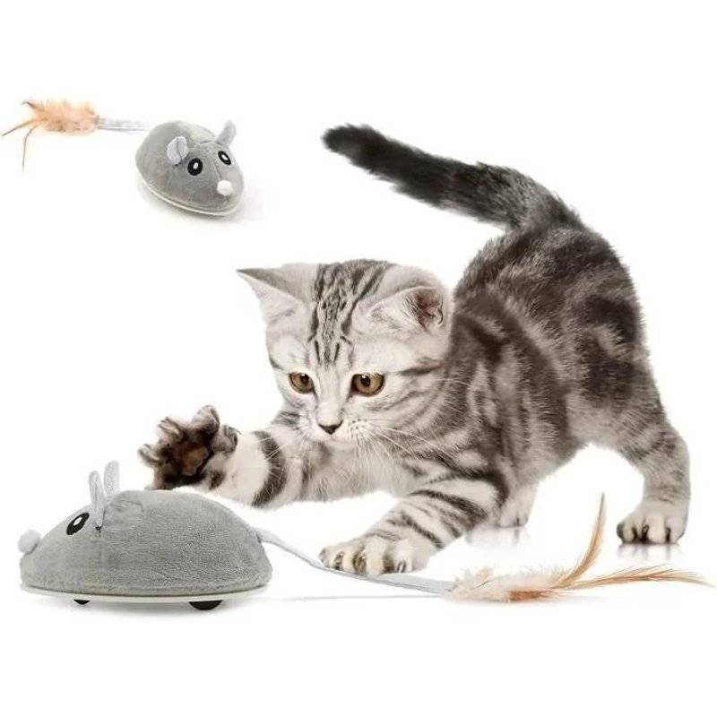 Haopyou Jouet Souris Lectronique Jouet Interactif Pour Chat Jouet Raliste Mouvement Automatique Chargement Usb