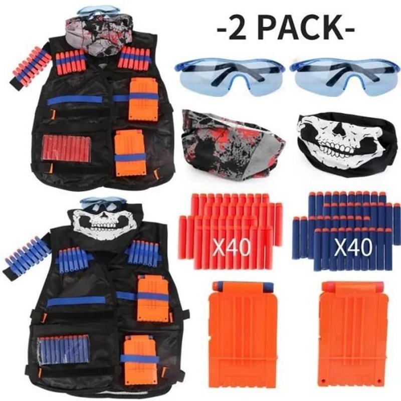 Gilet Tactique Pimpimsky 2 Pack Nerf N-Strike Elite - Accessoires