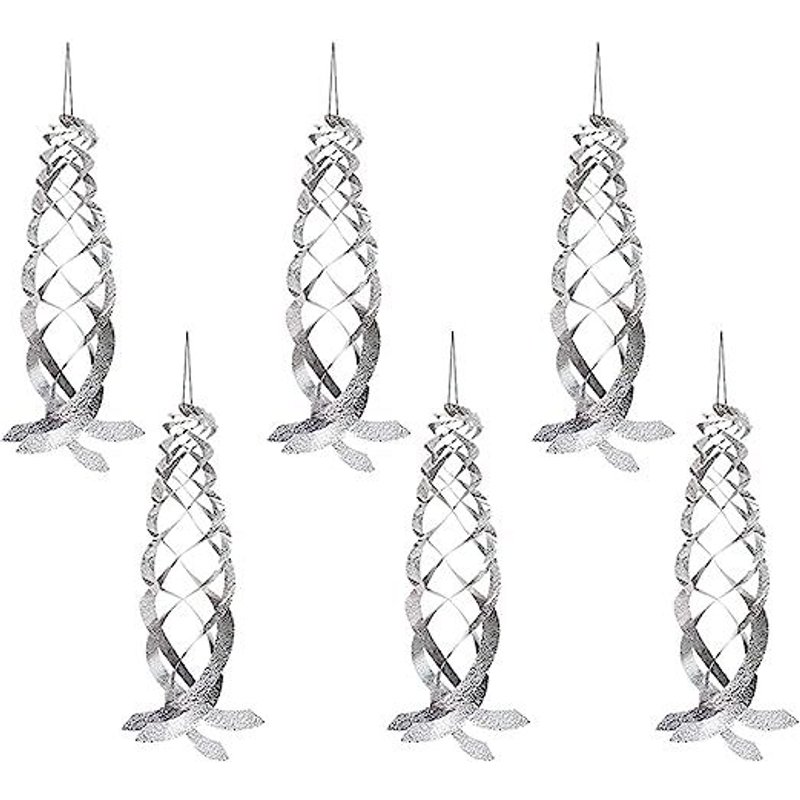 Moulin à Vent Réfléchissant (Argent 6 Pièces),Répulsif Oiseaux Réfléchissant,Réfléchissant Répulsif Oiseaux,Répulsif Oiseaux,Réfléchissant Anti Oiseaux,Anti-Oiseaux Réfléchissant