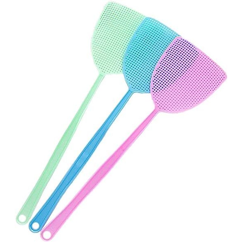 3 Pièces Tapette à Mouches pour la Lutte antiparasitaire(Bleu, Vert et Rose)