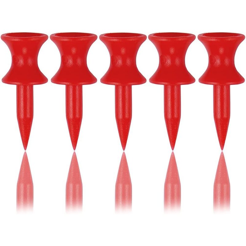 Lot De 100 Tees De Golf Rouges En Plastique 32 Mm