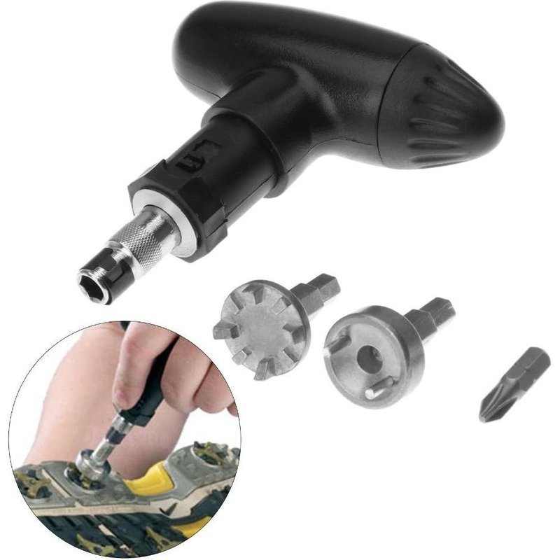 Clé De Chaussure De Golf Enlève Les Ongles Ripper Accessoires En Acier Inoxydable Accessoires De Chaussure De Golf Poignée À Cliquet