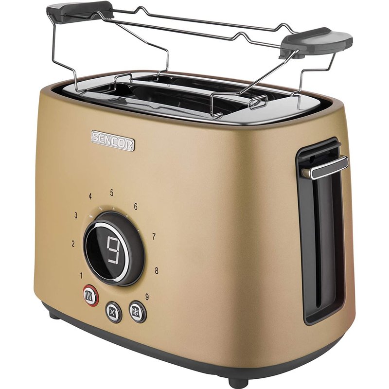 Sencor STS 6057CH grille-pain 2 part(s) 1000 W Noir, Marron, Acier inoxydable
