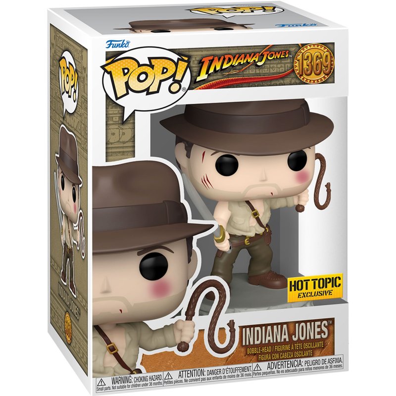 Figurine Funko Pop - Indiana Jones N°1369 - Indiana Jones Avec Fouet Et Épée (71863)