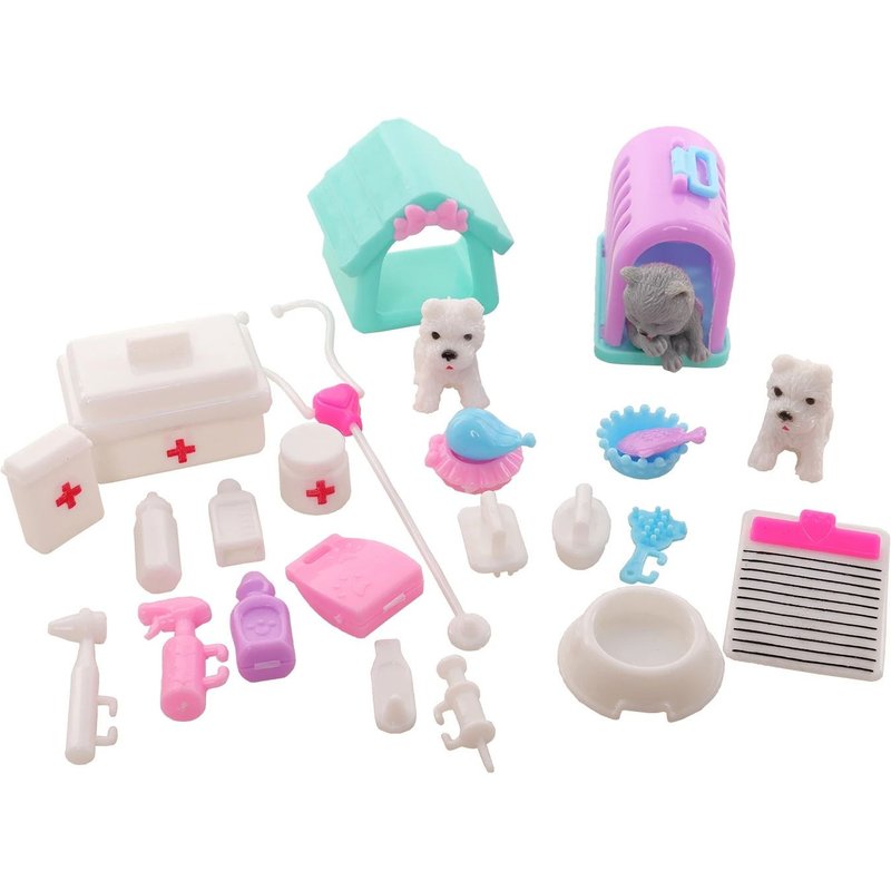 26pcs Baby House And Lele Barbie Accessoires D'apprentissage Pour Bébé Mini Ordinateur Portable Jouets Pour Enfants