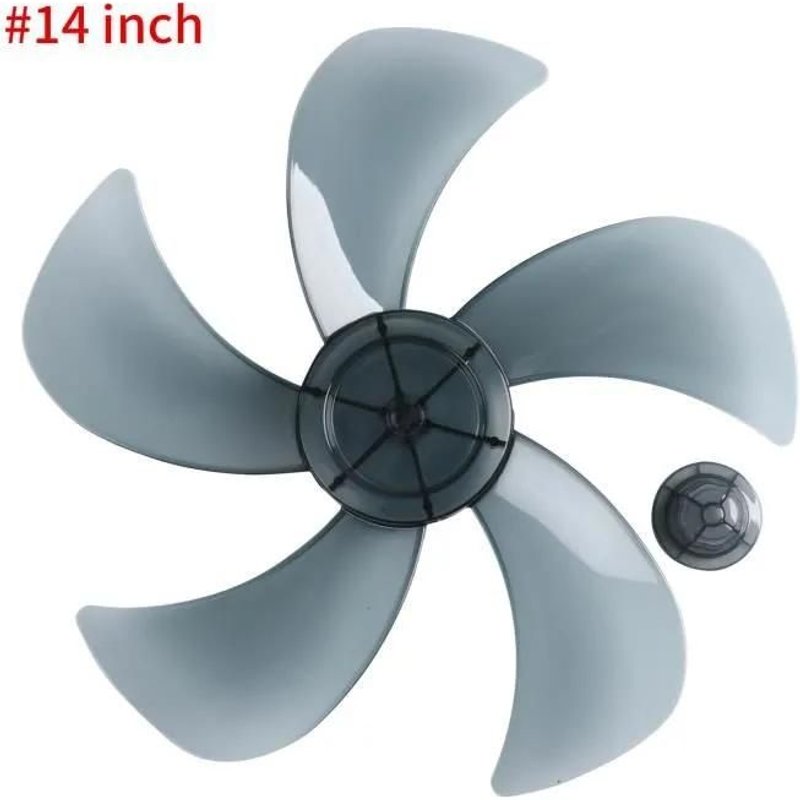 YIZYIF Pale de Ventilateur Plastique 5 Feuilles Lame de Accessoires de Remplacement Gris 14 Inch
